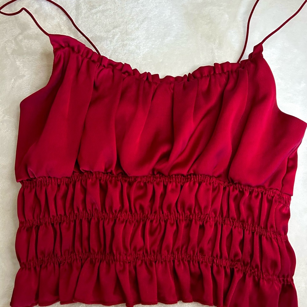 Elegant Red Women's Top